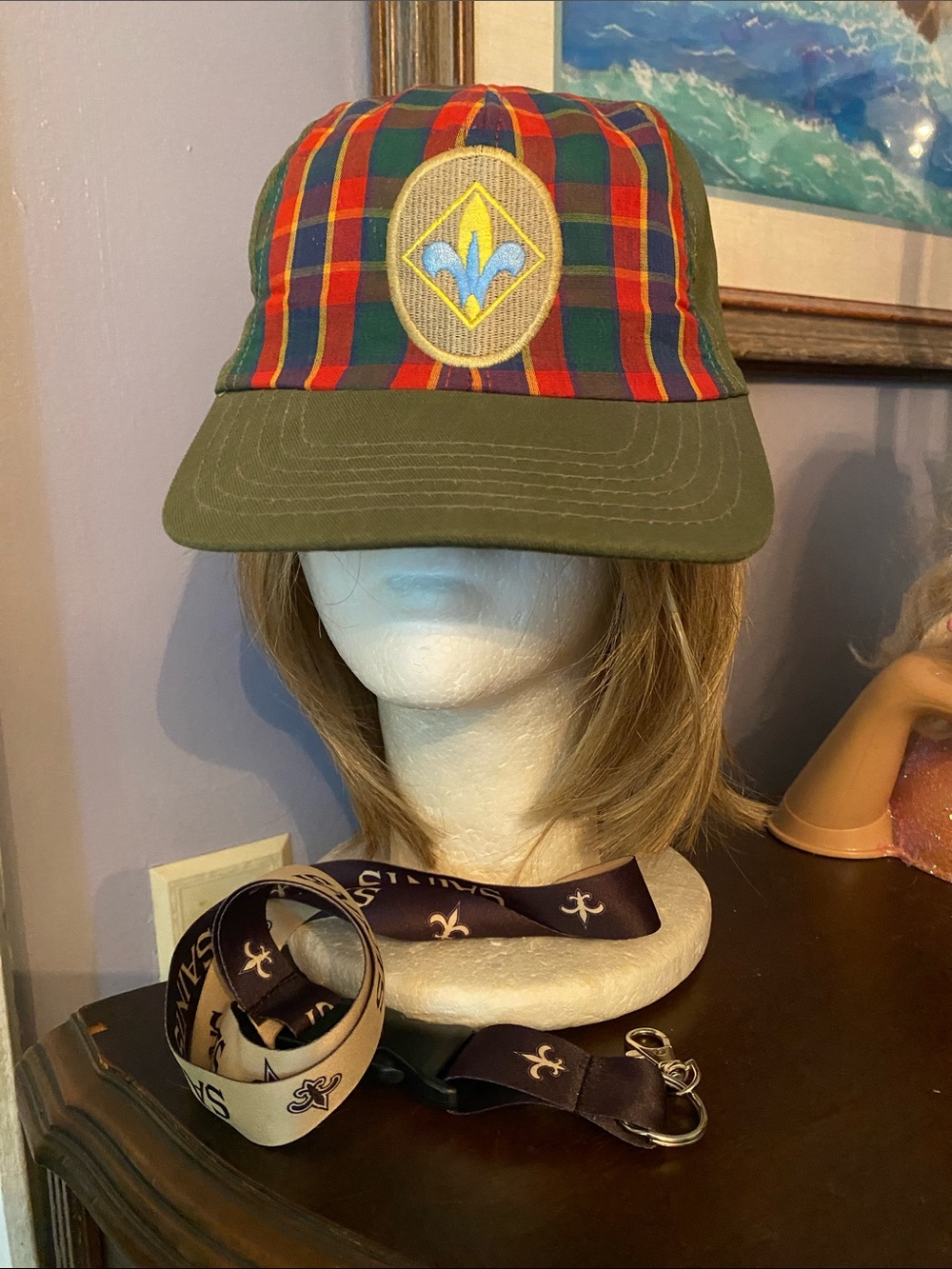 ! The Cap Boy Scout size M/L with card holder in great condition
